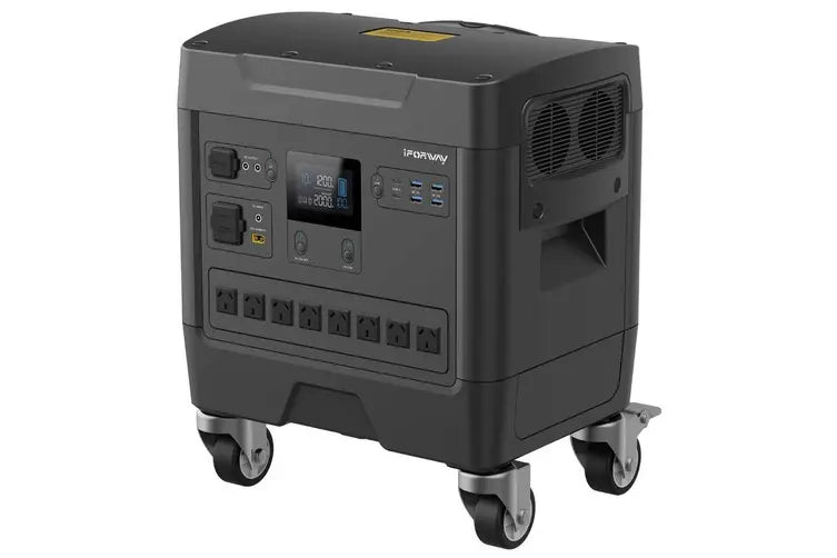 iForWay 3600W 47.7cm Portable Power Station Black